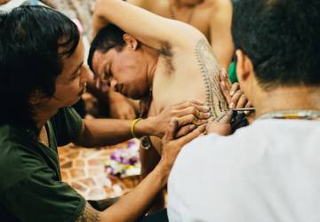 Photostory about Sak Yant Magic Tattoo Festival Thailand, Bangkok Photostory about Sak Yant Magic Tattoo Festival Thailand, Bangkok