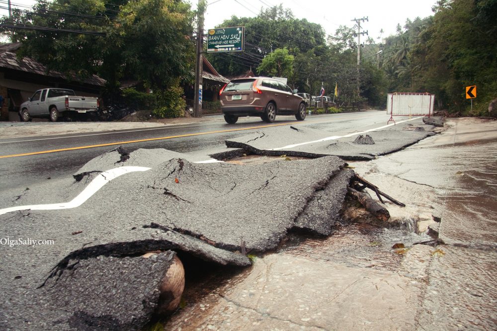 After flooding Samui