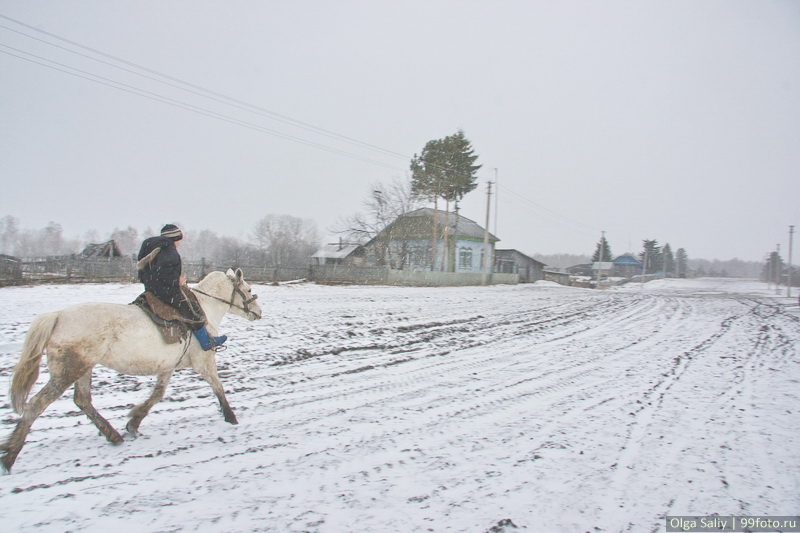 Estonian village Nikolaevka in Russia