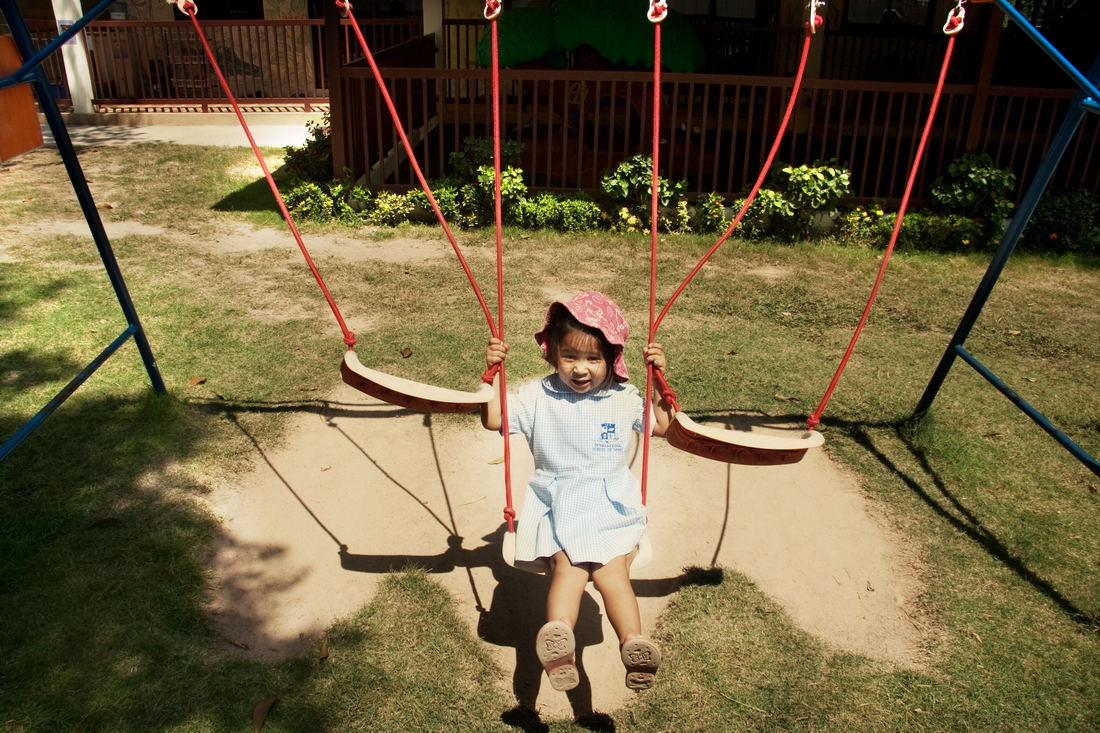 Girl on a swing