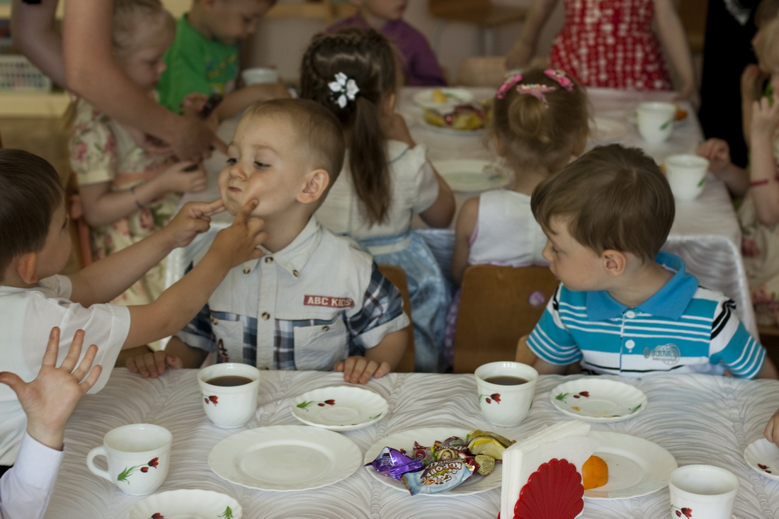 Lunch at kindergarten Russia