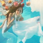 Apples. Underwater Photography