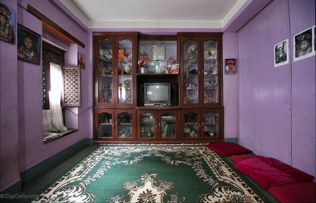 In Kumari's house. Living Goddess life in Nepal