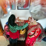 Sisters. Nepali Wedding day