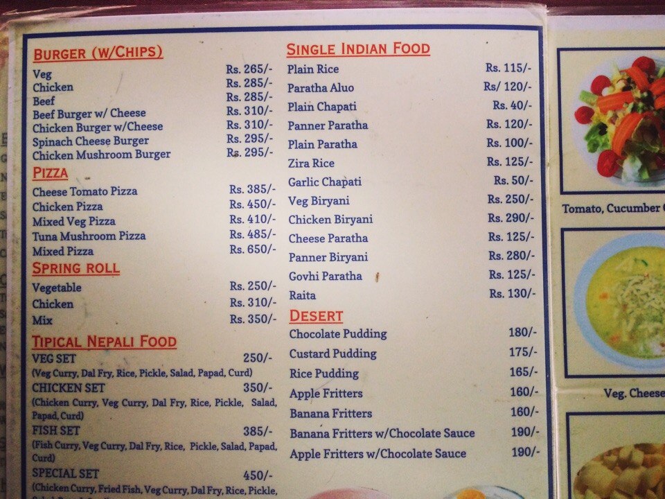 nepali restaurant near me menu