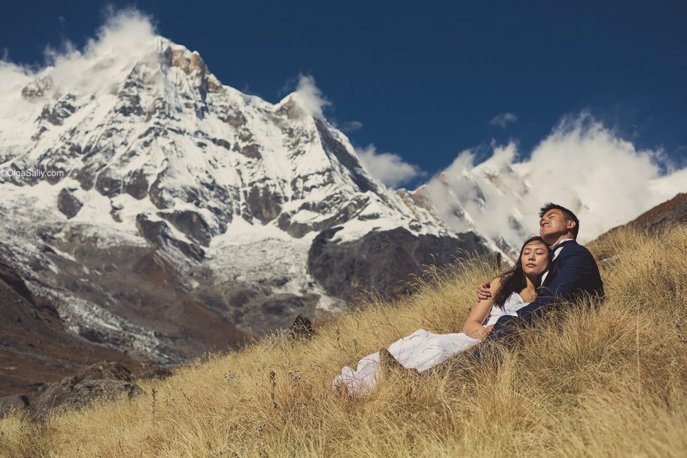 Wedding photo story in Himalayas