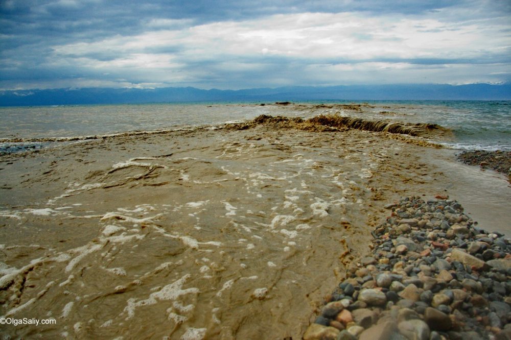 Bad weather at Issyk-Kul