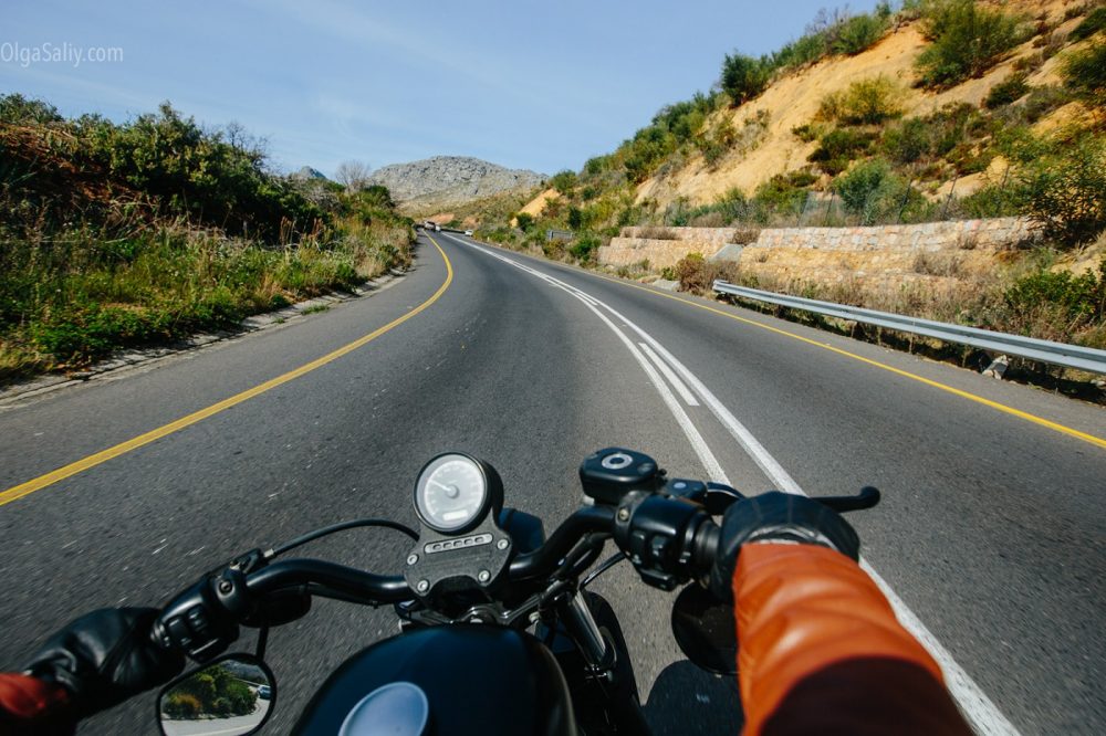 Riding bike in Cape Town